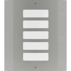 vidaXL 2 Apliques de exterior, lámparas de pared de acero inoxidable