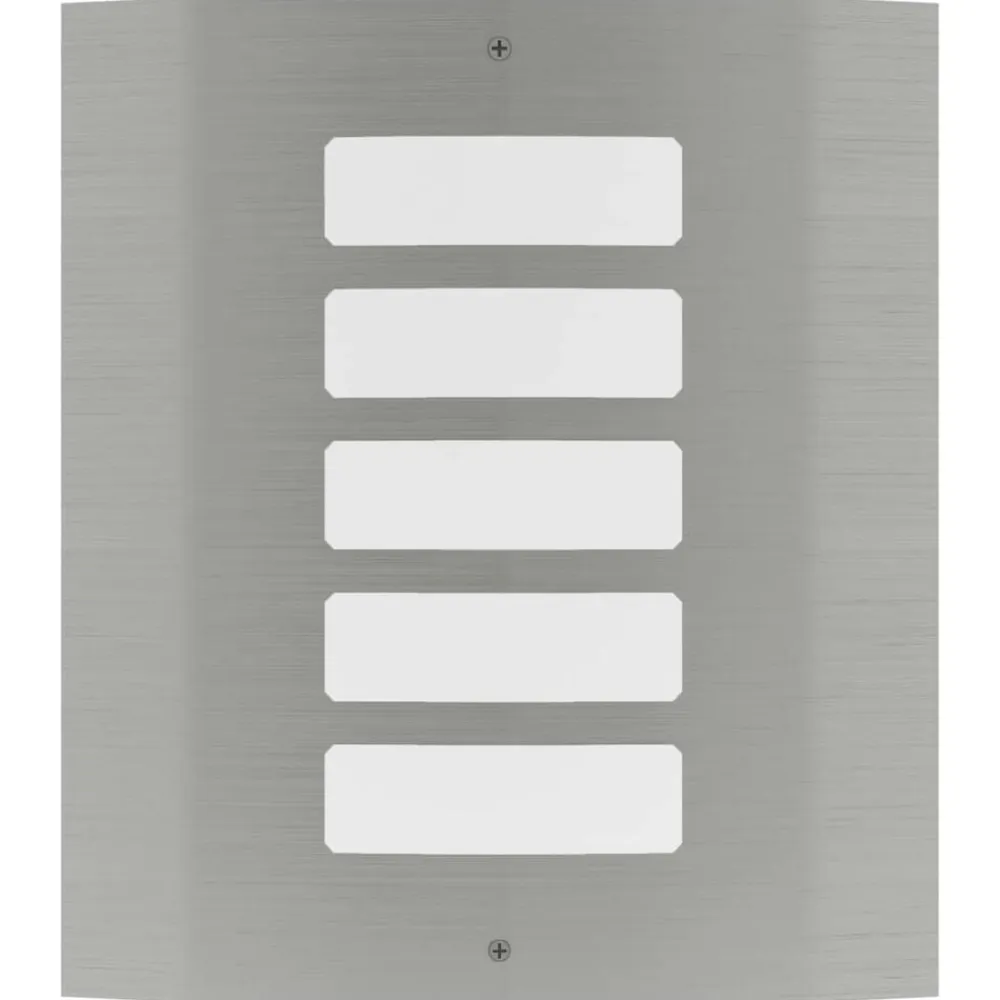 vidaXL 2 Apliques de exterior, lámparas de pared de acero inoxidable