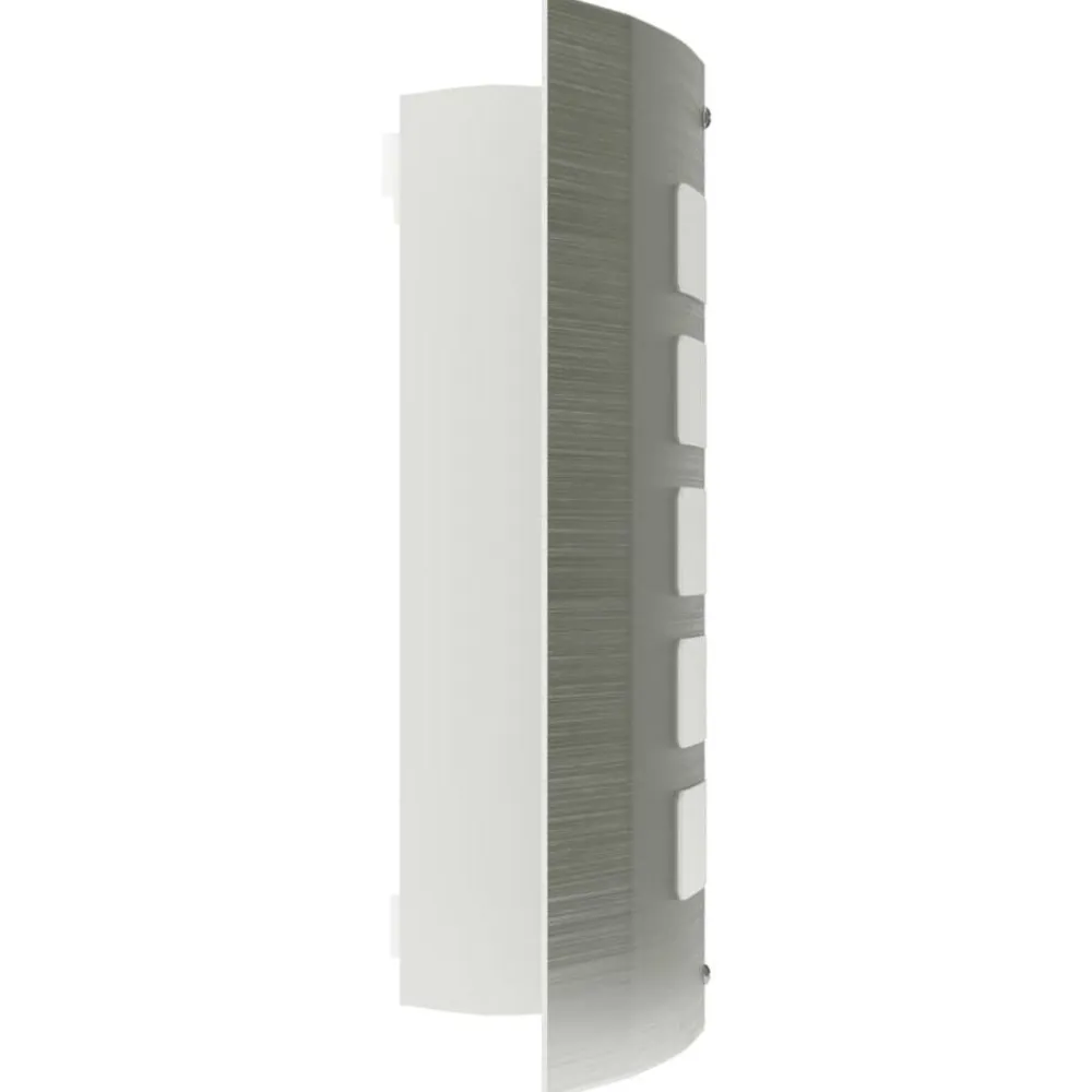 vidaXL 2 Apliques de exterior, lámparas de pared de acero inoxidable