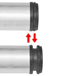vidaXL 4 Patas de mesa ajustables en alturas 710 mm color níquel pulido N&iacute;quel cepillado Discount