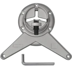 vidaXL 4 Patas de mesa ajustables en alturas 710 mm color níquel pulido N&iacute;quel cepillado Discount