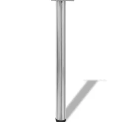 vidaXL 4 Patas de mesa ajustables en alturas 710 mm color níquel pulido N&iacute;quel cepillado Clearance