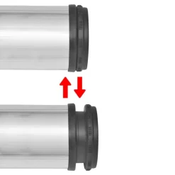 vidaXL 4 Patas de mesa ajustables en alturas 710 mm color níquel pulido N&iacute;quel cepillado Clearance