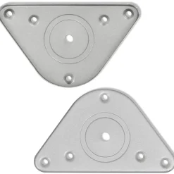 vidaXL 4 Patas de mesa ajustables en alturas 710 mm color níquel pulido N&iacute;quel cepillado Clearance