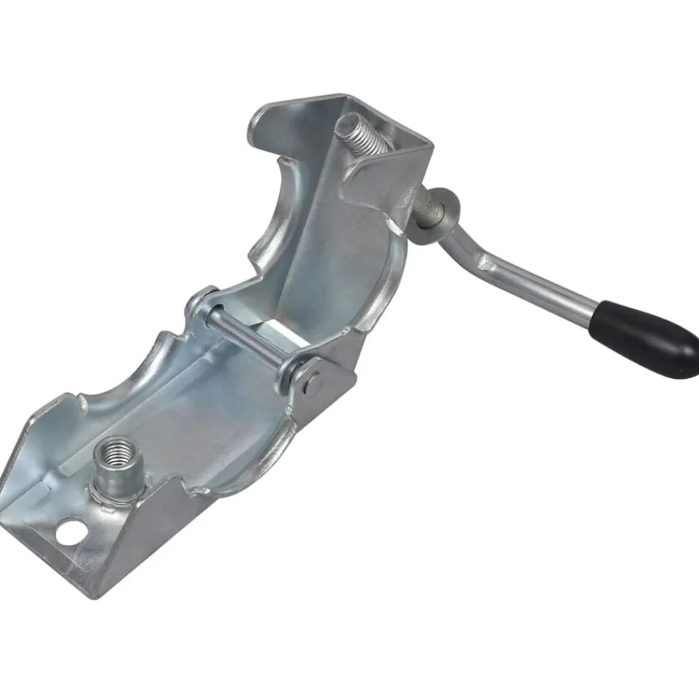 vidaXL 2 tubos de soporte con 2 abrazaderas para rueda jockey de 48 mm Online