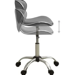 vidaXL Peluquería Y Cosmética-323678 Salon Spa Stool Grey Faux Leather