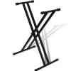 vidaXL Arte Y Ocio-Ajustable Soporte Doblado De Teclado Musical Marco-X