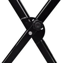 vidaXL Arte Y Ocio-Ajustable Soporte Doblado De Teclado Musical Marco-X