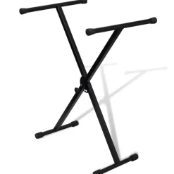 vidaXL Arte Y Ocio-Ajustable Soporte Solo De Teclado Musical Marco-X