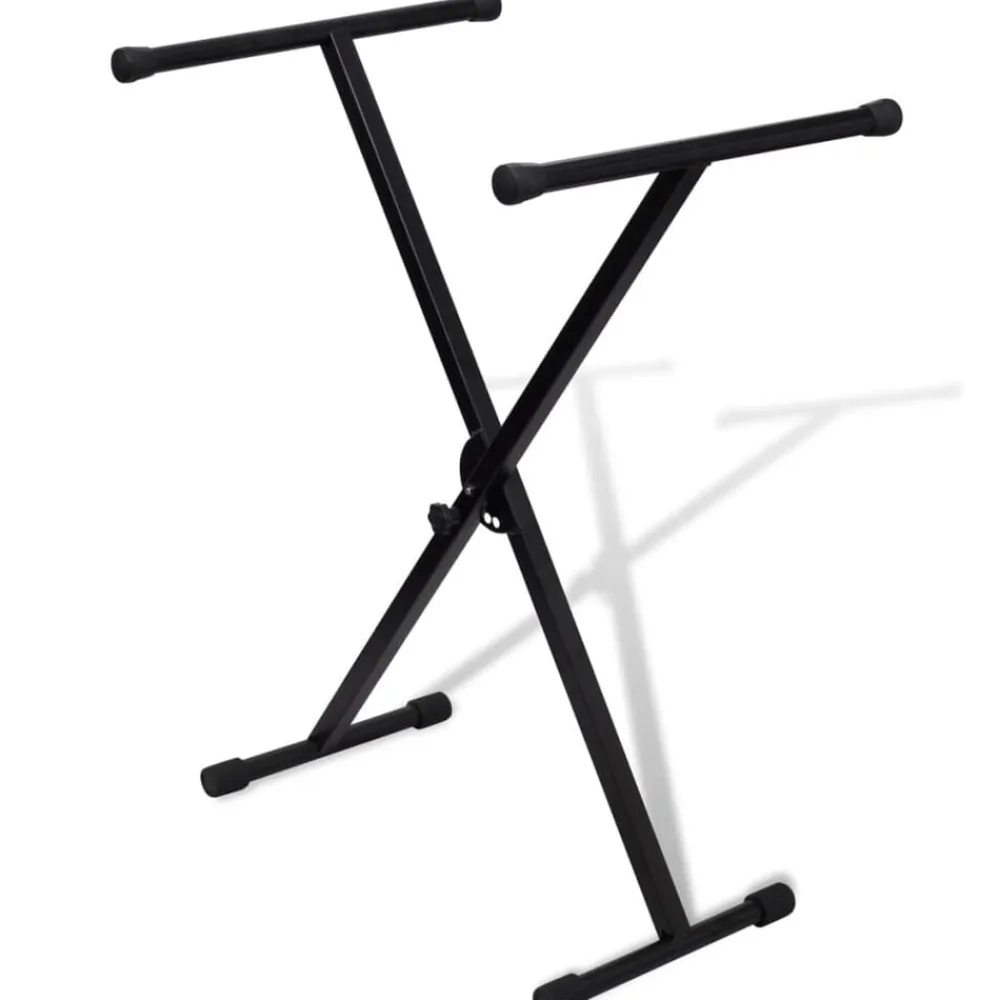 vidaXL Arte Y Ocio-Ajustable Soporte Solo De Teclado Musical Marco-X