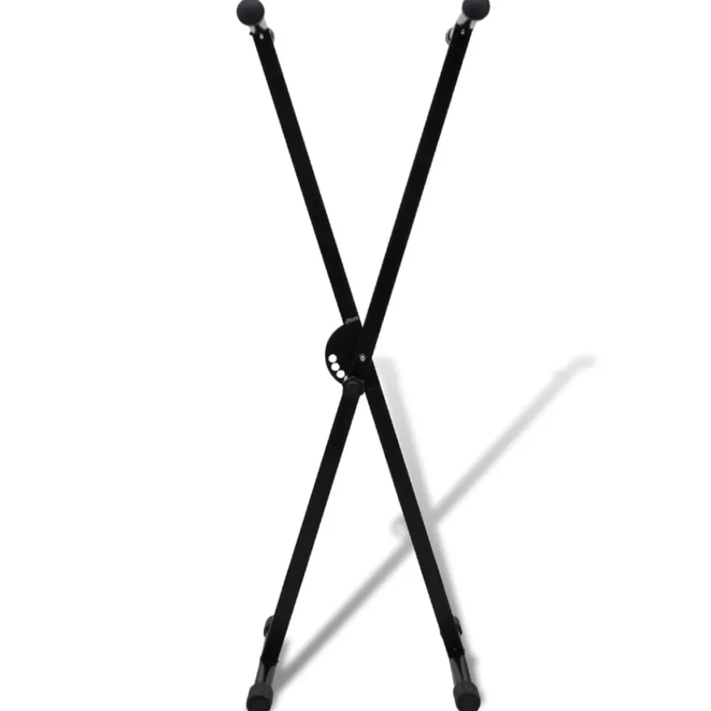vidaXL Arte Y Ocio-Ajustable Soporte Solo De Teclado Musical Marco-X