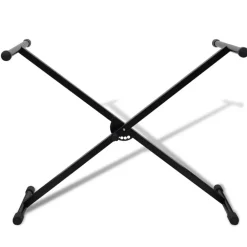 vidaXL Arte Y Ocio-Ajustable Soporte Solo De Teclado Musical Marco-X