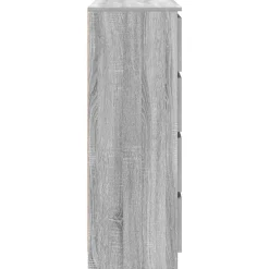vidaXL Aparador Sonoma gris 100x35x99 cm madera de ingeniería Gris sonoma New