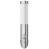 vidaXL Aplique de exterior con sensor, resistente al agua, RVS