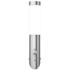 vidaXL Aplique de exterior con sensor, resistente al agua, RVS