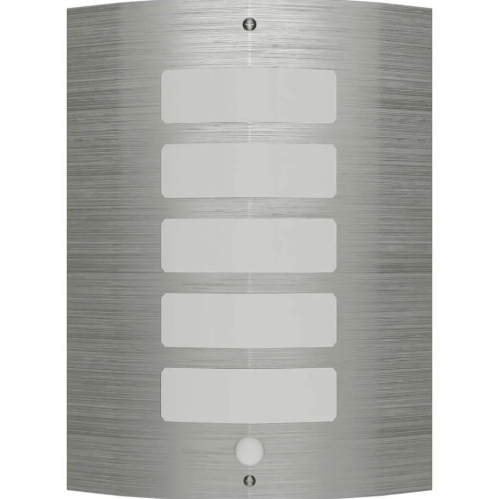 vidaXL Iluminación-Aplique de pared inoxidable con sensor de movimiento