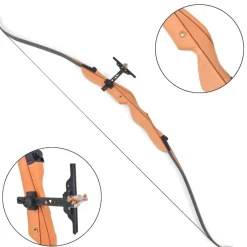 vidaXL Actividades Al Aire Libre-Arco recurvo para adultos 68", 30 libras