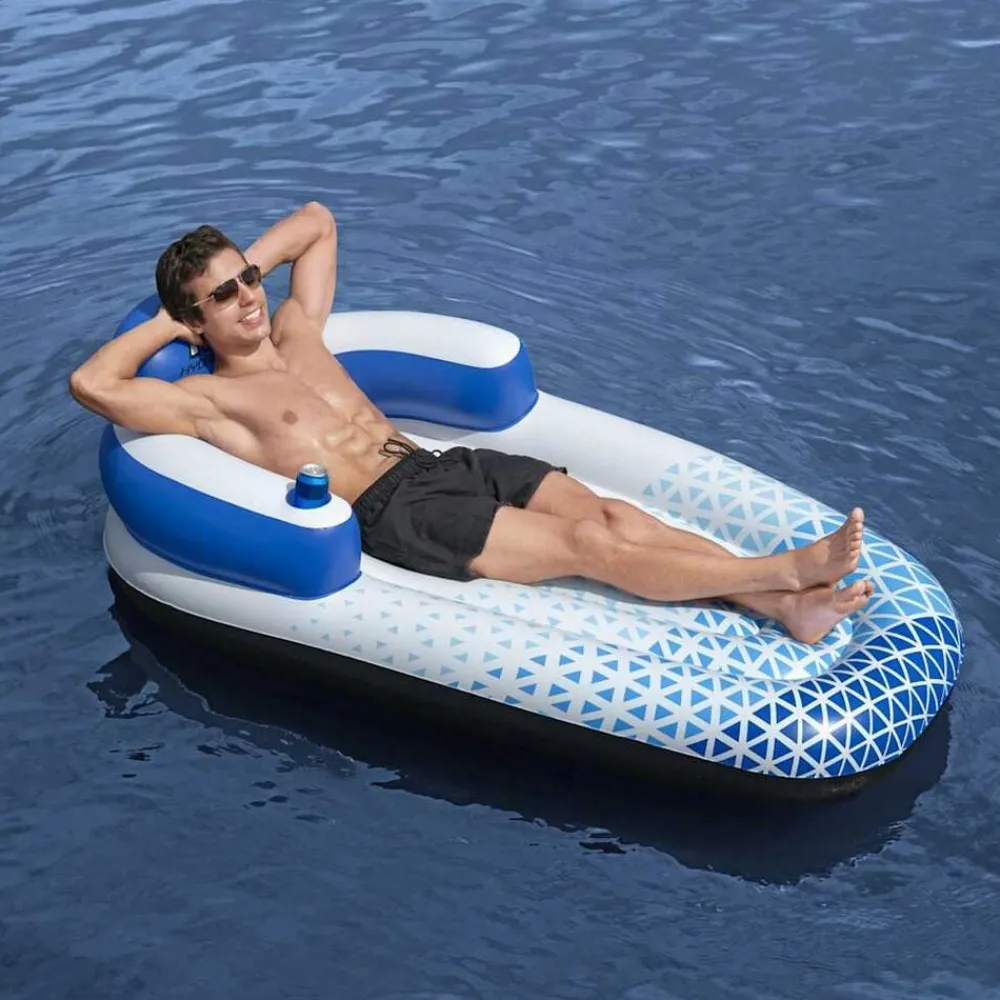 Bestway Colchoneta hinchable Hydro Force azul 183x97 cm New