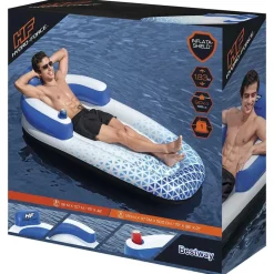 Bestway Colchoneta hinchable Hydro Force azul 183x97 cm New