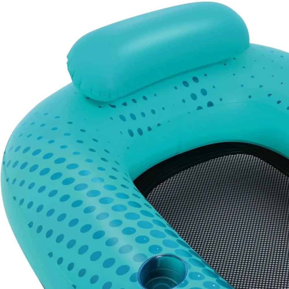Bestway Colchoneta hinchable piscina Hydro Force malla azul 188x109 cm New