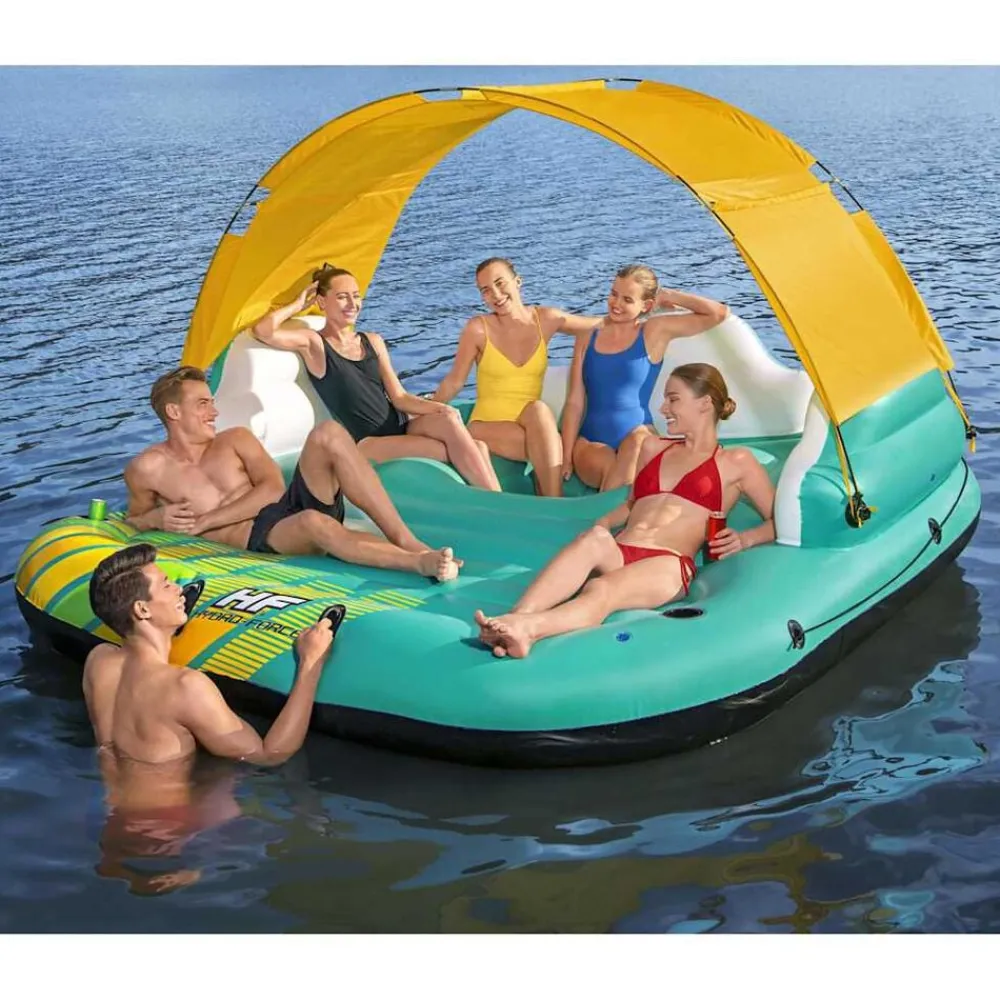 Bestway Colchoneta inflable para 5 personas Sunny Lounge 291x265x83 cm
