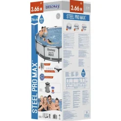 Bestway Conjunto de piscina Steel Pro MAX 366x76 cm
