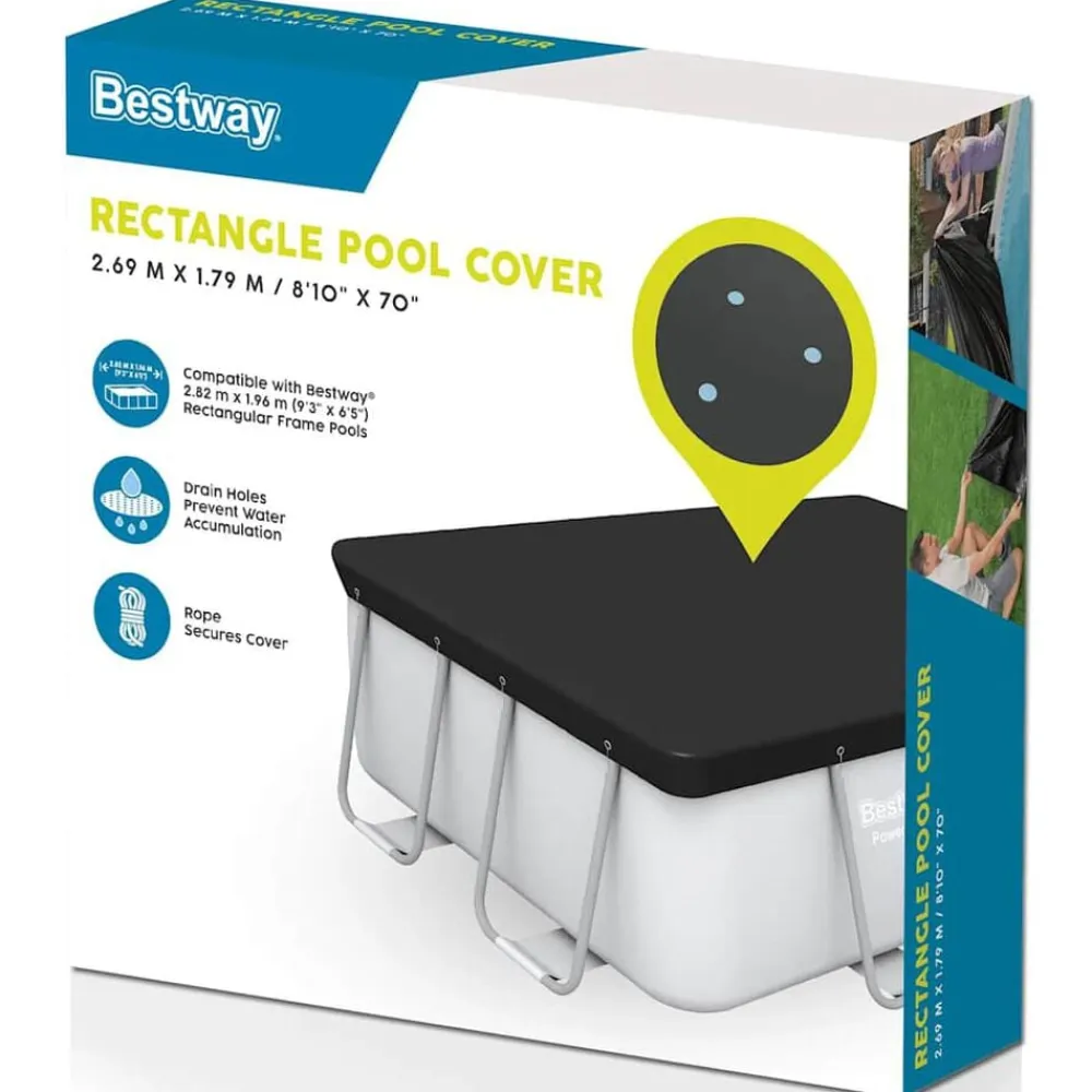 Bestway Cubierta para piscina Flowclear 269x179 cm New