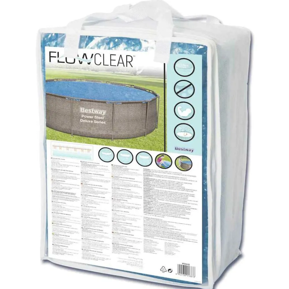 Bestway Cubierta solar para piscina Flowclear 356 cm Sale