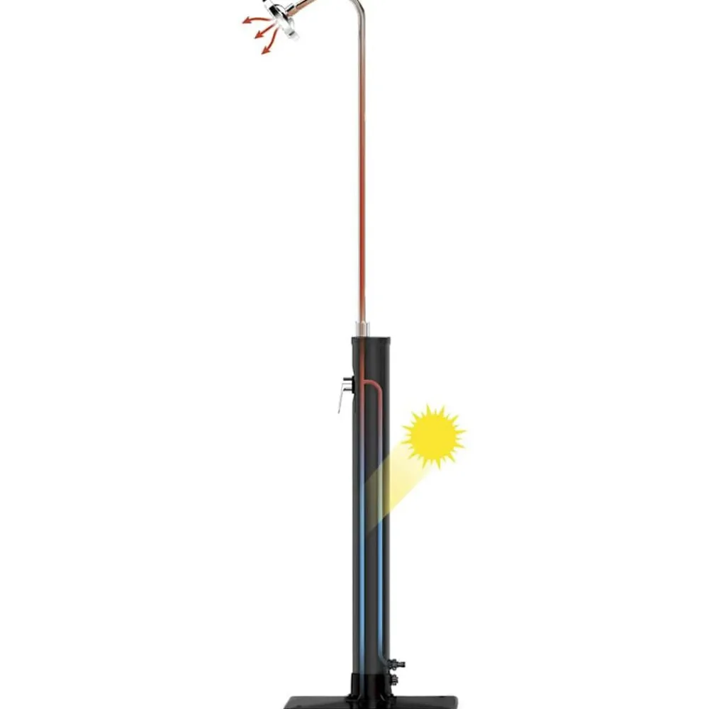 Bestway Ducha de exterior Solar Flow negro 8 L Clearance