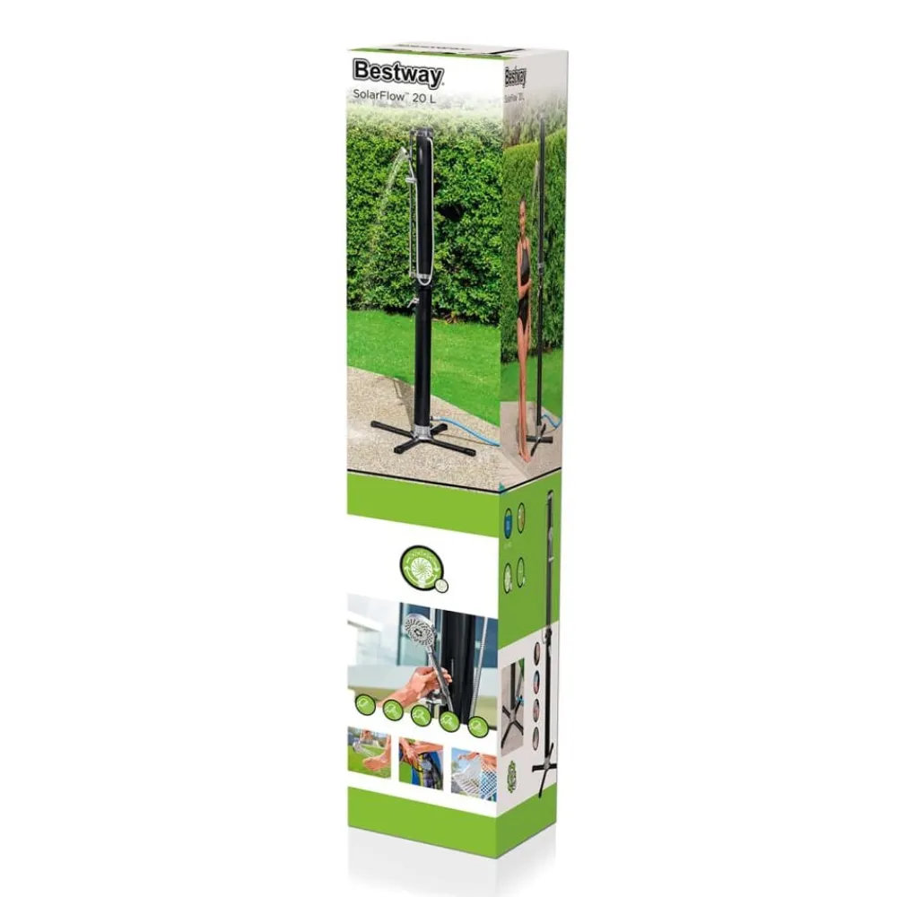 Bestway Ducha de exterior Solar Flow negro 20 L Clearance