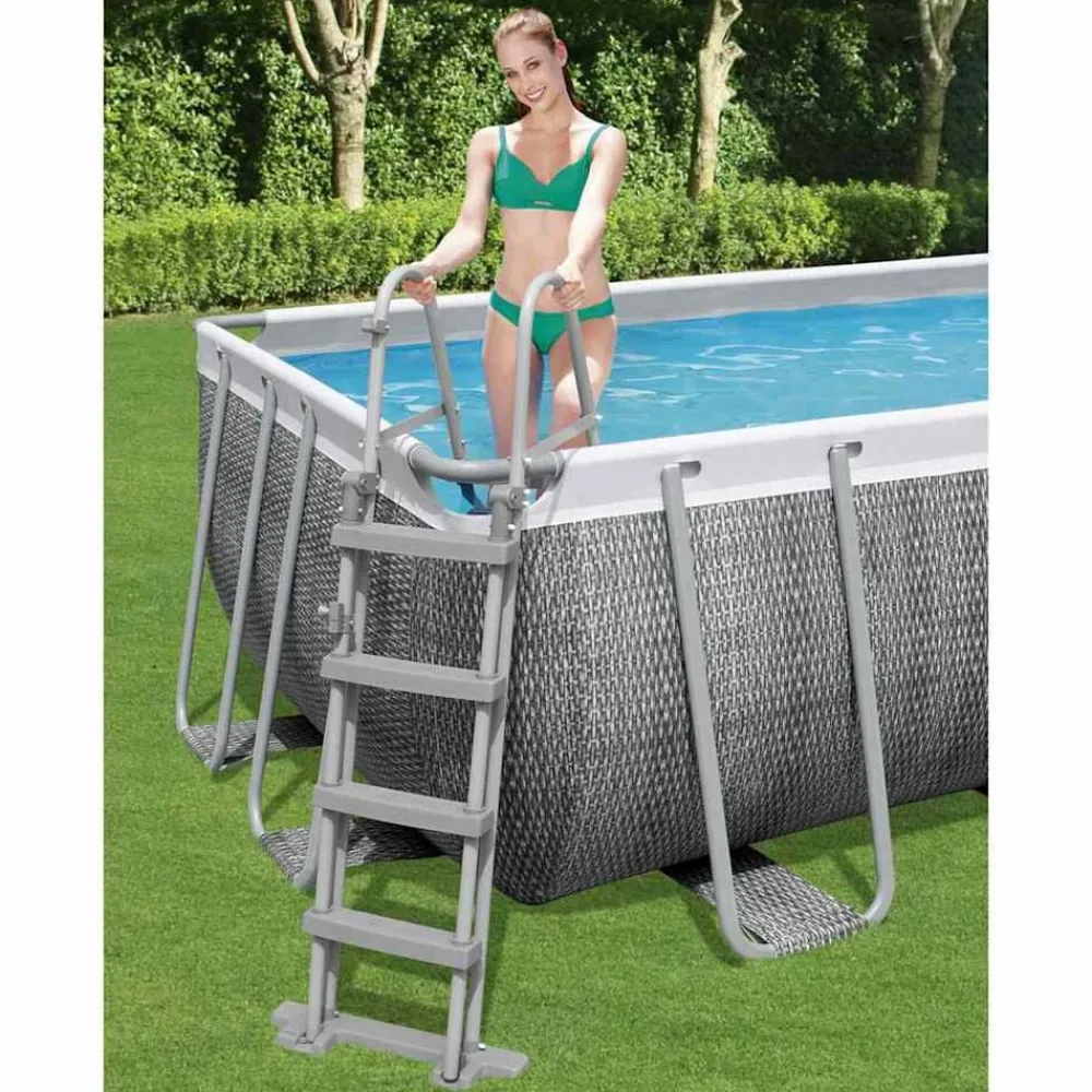 Bestway Escalera de seguridad para piscina 4 peldaños Flowclear 122 cm Online