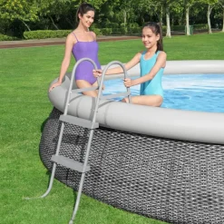 Bestway Escalera para piscina 2 peldaños Flowclear 84 cm Clearance