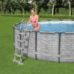 Bestway Piscina Y Spa-Flowclear Escalera de piscina de seguridad 4 escalones 122 cm