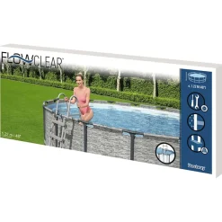 Bestway Piscina Y Spa-Flowclear Escalera de piscina de seguridad 4 escalones 122 cm