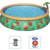 Bestway Piscina Y Spa-Juego de piscina inflable Paradise Palms Fast Set 457x84 cm