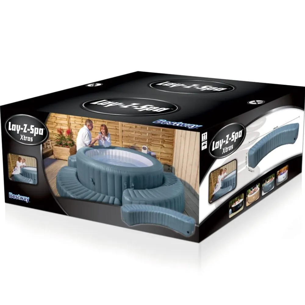 Bestway Piscina Y Spa-Lay-Z-Spa Borde inflable envolvente para hidromasaje redondo