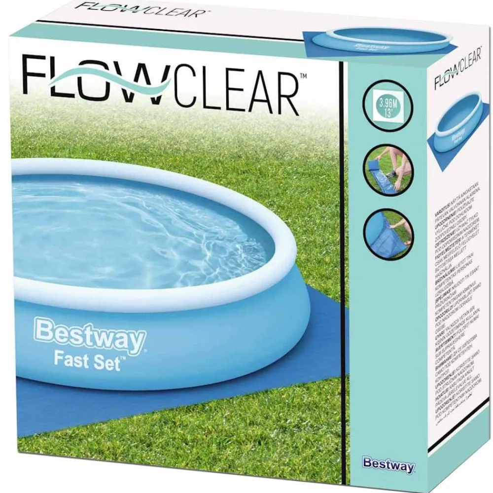 Bestway Piscina Y Spa-Lona para suelo de piscina Flowclear 396x396 cm