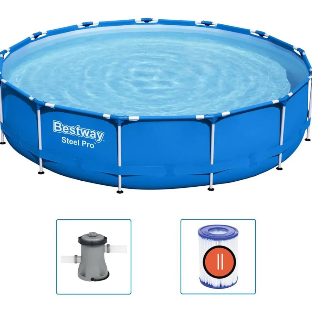 Bestway Piscina con estructura Steel Pro 396x84 cm Hot