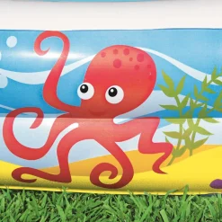 Bestway Piscina de juegos con toldo azul 140x140x114 cm 52192 New