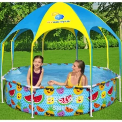 Bestway Piscina Y Spa-Piscina desmontable para niños Steel Pro UV Careful 244x51 cm