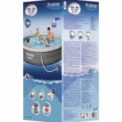Bestway Piscina hinchable Fast Set con bomba 396x84 cm Online