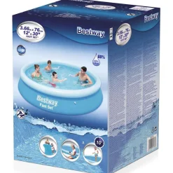 Bestway Piscina Y Spa-Piscina inflable redonda Fast Set 366x76 cm