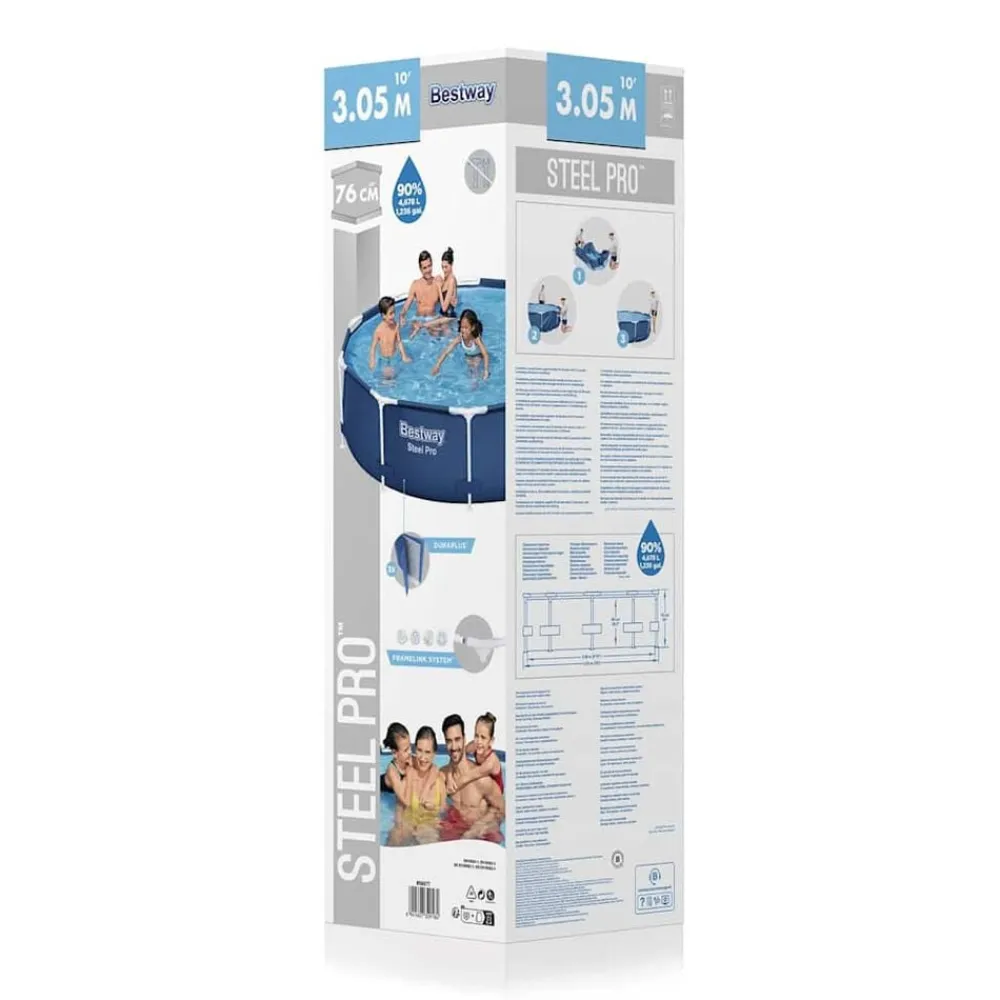 Bestway Piscina Steel Pro 305x76 cm New