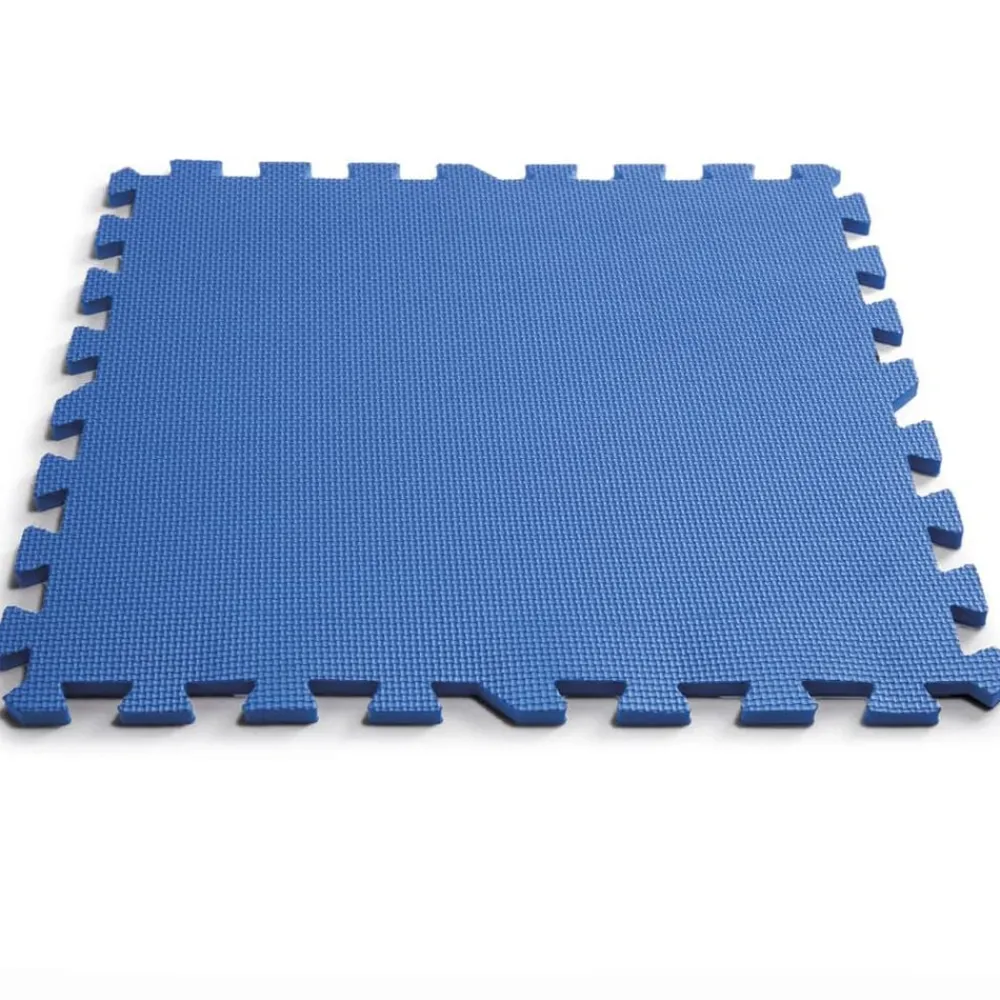 INTEX Bestway Protectores de suelo de piscina 8 piezas azul 50x50 cm Best