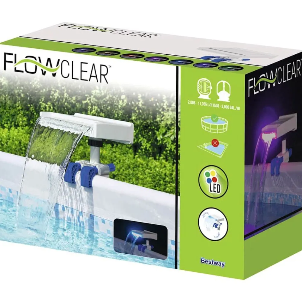 Bestway Piscina Y Spa-Relajante Cascada relajante LED