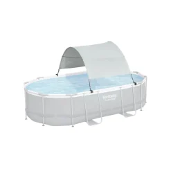 Bestway Toldo para piscina desmontable blanco New