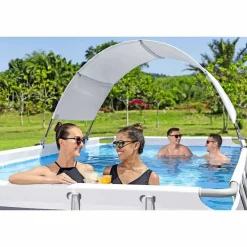 Bestway Toldo para piscina desmontable blanco Sale