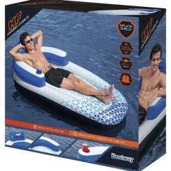 Bestway Tumbona flotante Hydro Force azul 183x97 cm