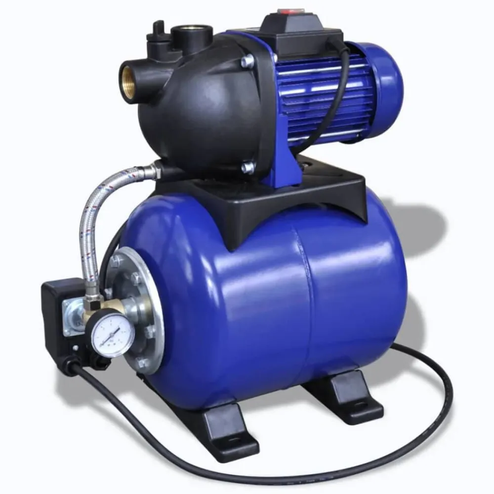 vidaXL Bomba De Jardín Eléctrica 1200W Azul New