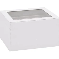 vidaXL Salud Y Belleza-Caja para joyas de 3 niveles blanca 23x20,5x14 cm